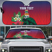 Custom Cayman Islands Auto Sun Shade Green Turtle Sporty Style - Wonder Print Shop