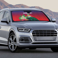 Custom Cayman Islands Auto Sun Shade Green Turtle Sporty Style - Wonder Print Shop