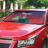 Custom Cayman Islands Auto Sun Shade Green Turtle Sporty Style - Wonder Print Shop