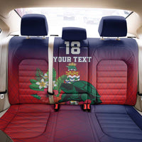 Custom Cayman Islands Back Car Seat Cover Green Turtle Sporty Style - Wonder Print Shop