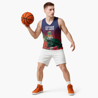 Custom Cayman Islands Basketball Jersey Green Turtle Sporty Style - Wonder Print Shop
