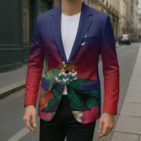 Custom Cayman Islands Blazer Green Turtle Sporty Style - Wonder Print Shop