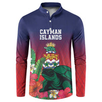 Custom Cayman Islands Button Sweatshirt Green Turtle Sporty Style - Wonder Print Shop