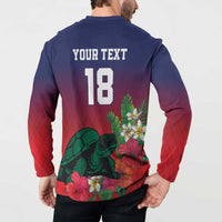 Custom Cayman Islands Button Sweatshirt Green Turtle Sporty Style - Wonder Print Shop