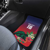 Custom Cayman Islands Car Mats Green Turtle Sporty Style - Wonder Print Shop