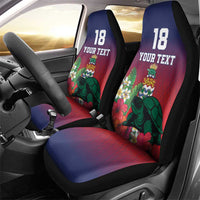 Custom Cayman Islands Car Seat Cover Green Turtle Sporty Style - Wonder Print Shop
