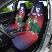 Custom Cayman Islands Car Seat Cover Green Turtle Sporty Style - Wonder Print Shop