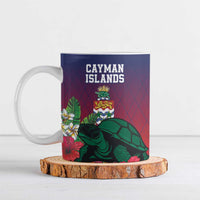 Custom Cayman Islands Ceramic Mug Green Turtle Sporty Style - Wonder Print Shop