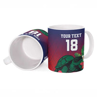 Custom Cayman Islands Ceramic Mug Green Turtle Sporty Style - Wonder Print Shop