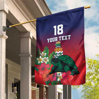 Custom Cayman Islands Garden Flag Green Turtle Sporty Style - Wonder Print Shop