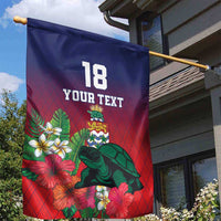 Custom Cayman Islands Garden Flag Green Turtle Sporty Style - Wonder Print Shop