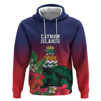 Custom Cayman Islands Hoodie Green Turtle Sporty Style - Wonder Print Shop