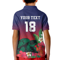 Custom Cayman Islands Kid Polo Shirt Green Turtle Sporty Style - Wonder Print Shop