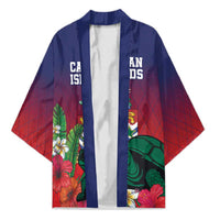 Custom Cayman Islands Kimono Green Turtle Sporty Style - Wonder Print Shop