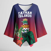 Custom Cayman Islands Kimono Sleeve Blouse Green Turtle Sporty Style - Wonder Print Shop