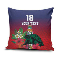 Custom Cayman Islands Pillow Cover Green Turtle Sporty Style - Wonder Print Shop