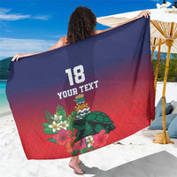 Custom Cayman Islands Sarong Green Turtle Sporty Style - Wonder Print Shop