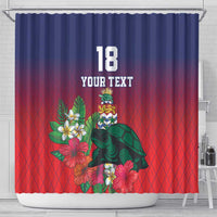 Custom Cayman Islands Shower Curtain Green Turtle Sporty Style - Wonder Print Shop