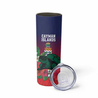 Custom Cayman Islands Skinny Tumbler Green Turtle Sporty Style - Wonder Print Shop