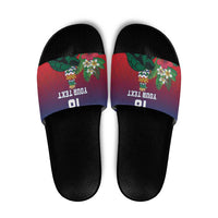 Custom Cayman Islands Slide Sandals Green Turtle Sporty Style - Wonder Print Shop