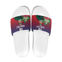 Custom Cayman Islands Slide Sandals Green Turtle Sporty Style - Wonder Print Shop