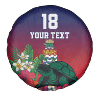 Custom Cayman Islands Spare Tire Cover Green Turtle Sporty Style - Wonder Print Shop
