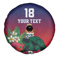 Custom Cayman Islands Spare Tire Cover Green Turtle Sporty Style - Wonder Print Shop