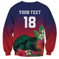 Custom Cayman Islands Sweatshirt Green Turtle Sporty Style - Wonder Print Shop