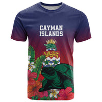 Custom Cayman Islands T Shirt Green Turtle Sporty Style - Wonder Print Shop