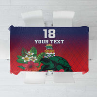 Custom Cayman Islands Tablecloth Green Turtle Sporty Style - Wonder Print Shop