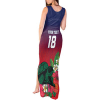 Custom Cayman Islands Tank Maxi Dress Green Turtle Sporty Style - Wonder Print Shop