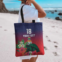 Custom Cayman Islands Tote Bag Green Turtle Sporty Style - Wonder Print Shop