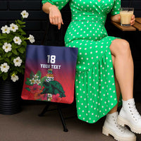 Custom Cayman Islands Tote Bag Green Turtle Sporty Style - Wonder Print Shop