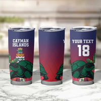 Custom Cayman Islands Tumbler Cup Green Turtle Sporty Style - Wonder Print Shop