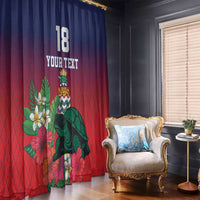 Custom Cayman Islands Window Curtain Green Turtle Sporty Style - Wonder Print Shop