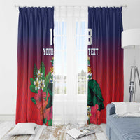 Custom Cayman Islands Window Curtain Green Turtle Sporty Style - Wonder Print Shop