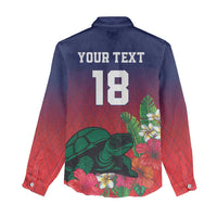 Custom Cayman Islands Women Casual Shirt Green Turtle Sporty Style - Wonder Print Shop