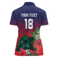 Custom Cayman Islands Women Polo Shirt Green Turtle Sporty Style - Wonder Print Shop