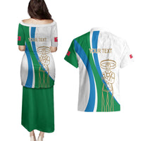 Personalized Italian Region Abruzzo Couples Matching Puletasi and Hawaiian Shirt Italy Sporty Style - Wonder Print Shop