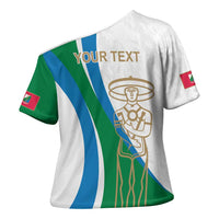 Personalized Italian Region Abruzzo Cross Shoulder Shirt Italy Sporty Style - Wonder Print Shop