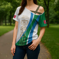 Personalized Italian Region Abruzzo Cross Shoulder Shirt Italy Sporty Style - Wonder Print Shop