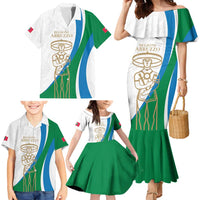 Personalized Italian Region Abruzzo Family Matching Mermaid Dress and Hawaiian Shirt Italy Sporty Style - Wonder Print Shop