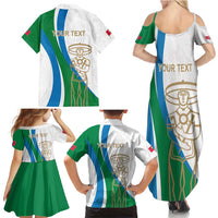 Personalized Italian Region Abruzzo Family Matching Summer Maxi Dress and Hawaiian Shirt Italy Sporty Style - Wonder Print Shop