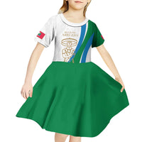Personalized Italian Region Abruzzo Kid Short Sleeve Dress Italy Sporty Style - Wonder Print Shop