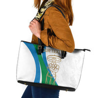 Personalized Italian Region Abruzzo Leather Tote Bag Italy Sporty Style - Wonder Print Shop