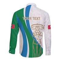 Personalized Italian Region Abruzzo Long Sleeve Button Shirt Italy Sporty Style - Wonder Print Shop