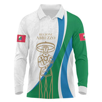Personalized Italian Region Abruzzo Long Sleeve Polo Shirt Italy Sporty Style - Wonder Print Shop