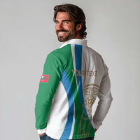 Personalized Italian Region Abruzzo Long Sleeve Polo Shirt Italy Sporty Style - Wonder Print Shop