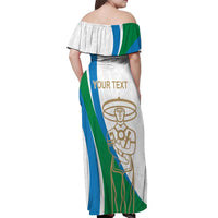 Personalized Italian Region Abruzzo Off Shoulder Maxi Dress Italy Sporty Style - Wonder Print Shop