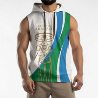 Personalized Italian Region Abruzzo Sleeveless Hoodie Italy Sporty Style - Wonder Print Shop